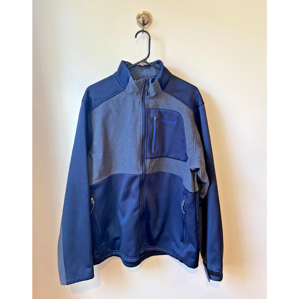 Men's Blue Avalanche Soft Shell Jacket, Size L